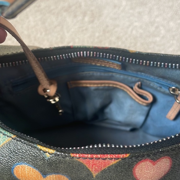 Dooney & Bourke Scribble Hearts Y2K Mini Shoulder Bag - Picture 7 of 9